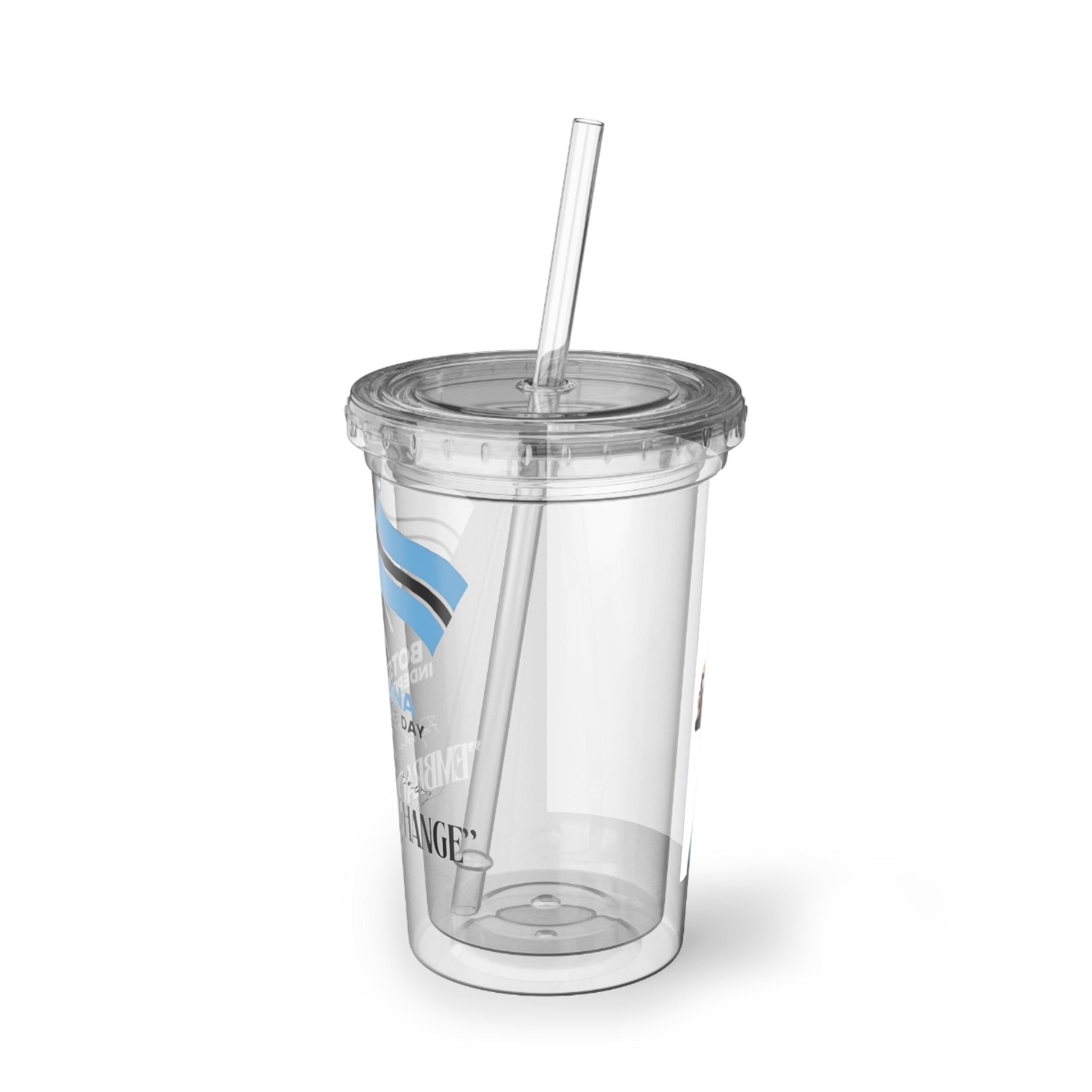 Botswana Independence Day Acrylic Cup | Suave Drinkware, Holiday Gift, Reusable Tumbler, Party Favor, Eco-Friendly Cup