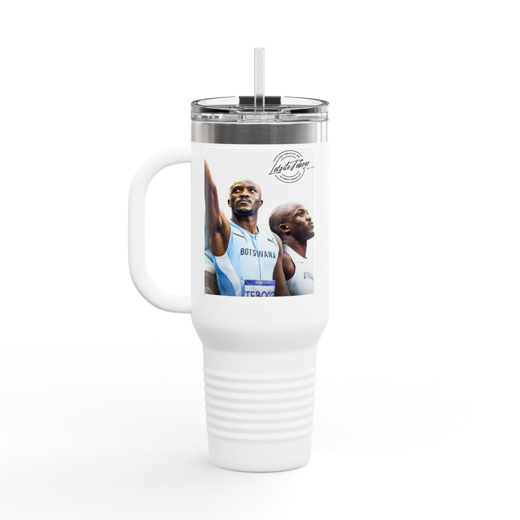 Botswana Independence Day Insulated Travel Mug, 40oz - Perfect for Hot or Cold Beverages, Commuters, Gifts, Celebrations, Daily Use