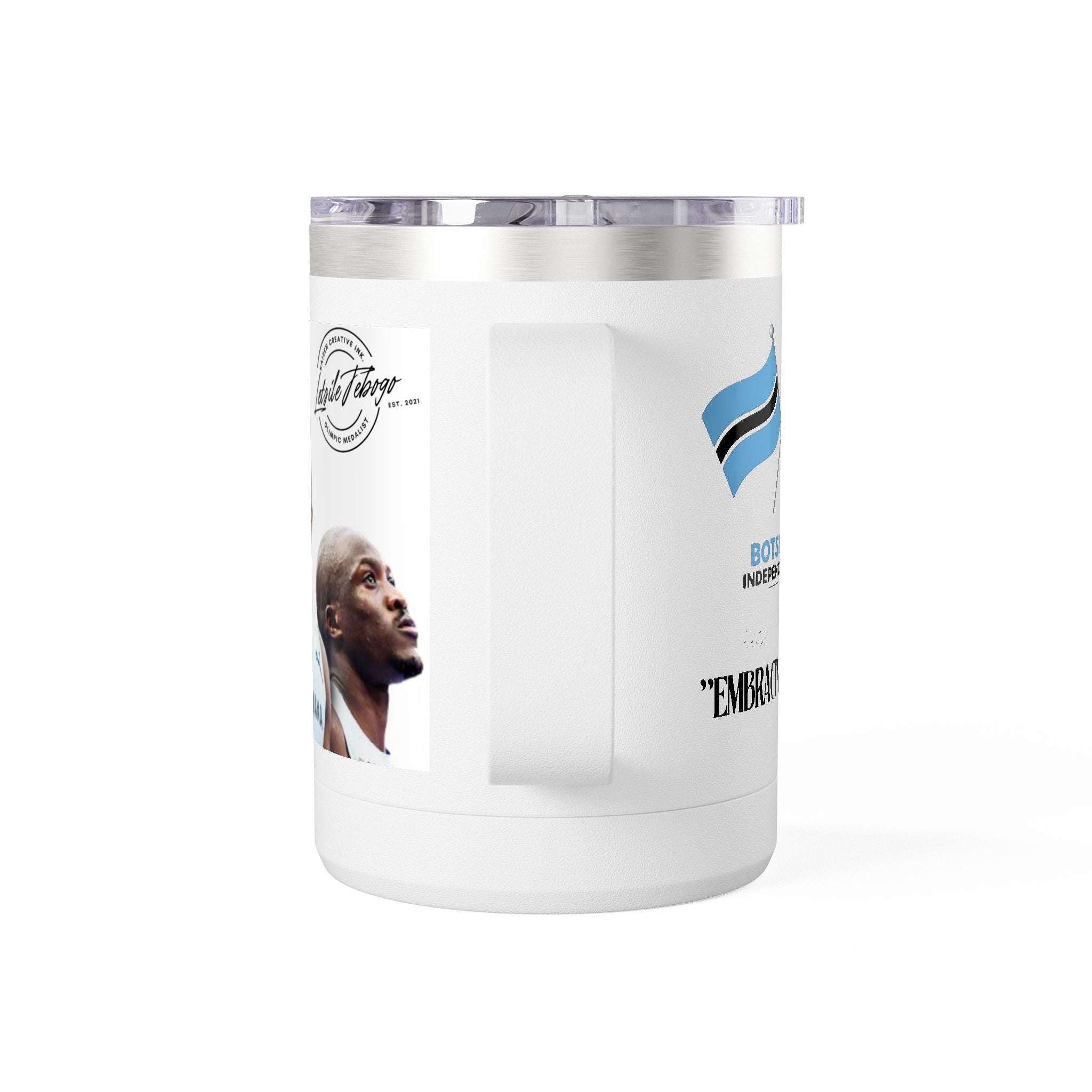 Botswana Coffee Mug Tumbler, 15oz - Celebrate Culture, Perfect Gift for Sports Fans, Travel Mug, Commemorative Drinkware