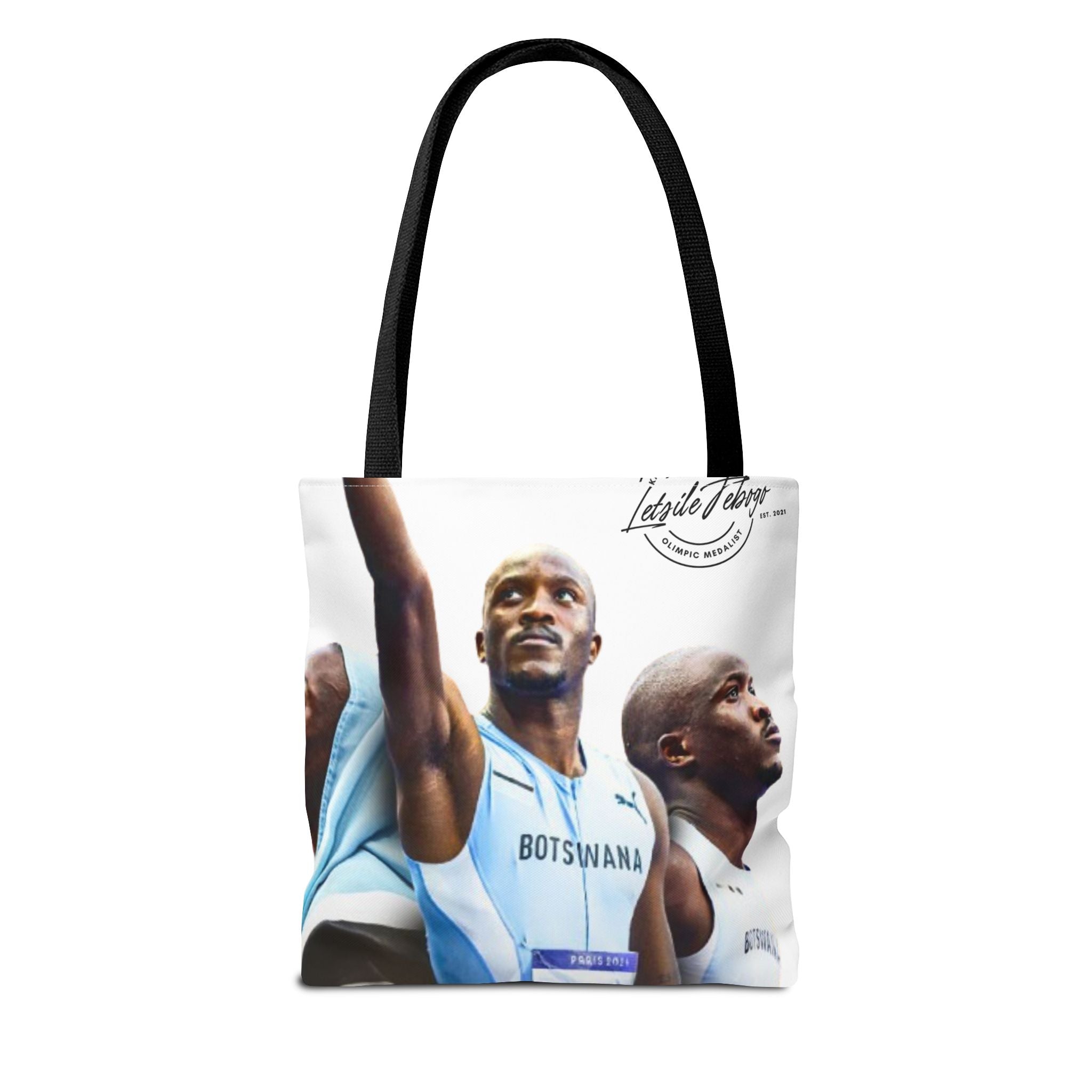 Botswana Independence Day Tote Bag, Celebrate Botswana, AOP Tote, Embrace Change, Sports Fan Tote