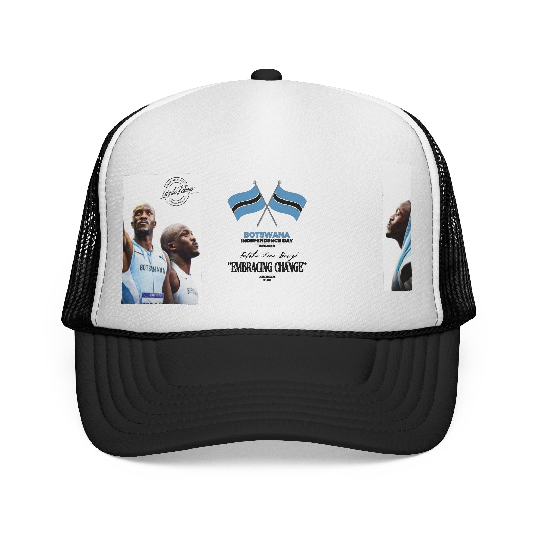 Botswana Pride Trucker Cap, Retro Cap, Sportswear, Outdoor Hat, Festival Headwear, Gift for Him|Her