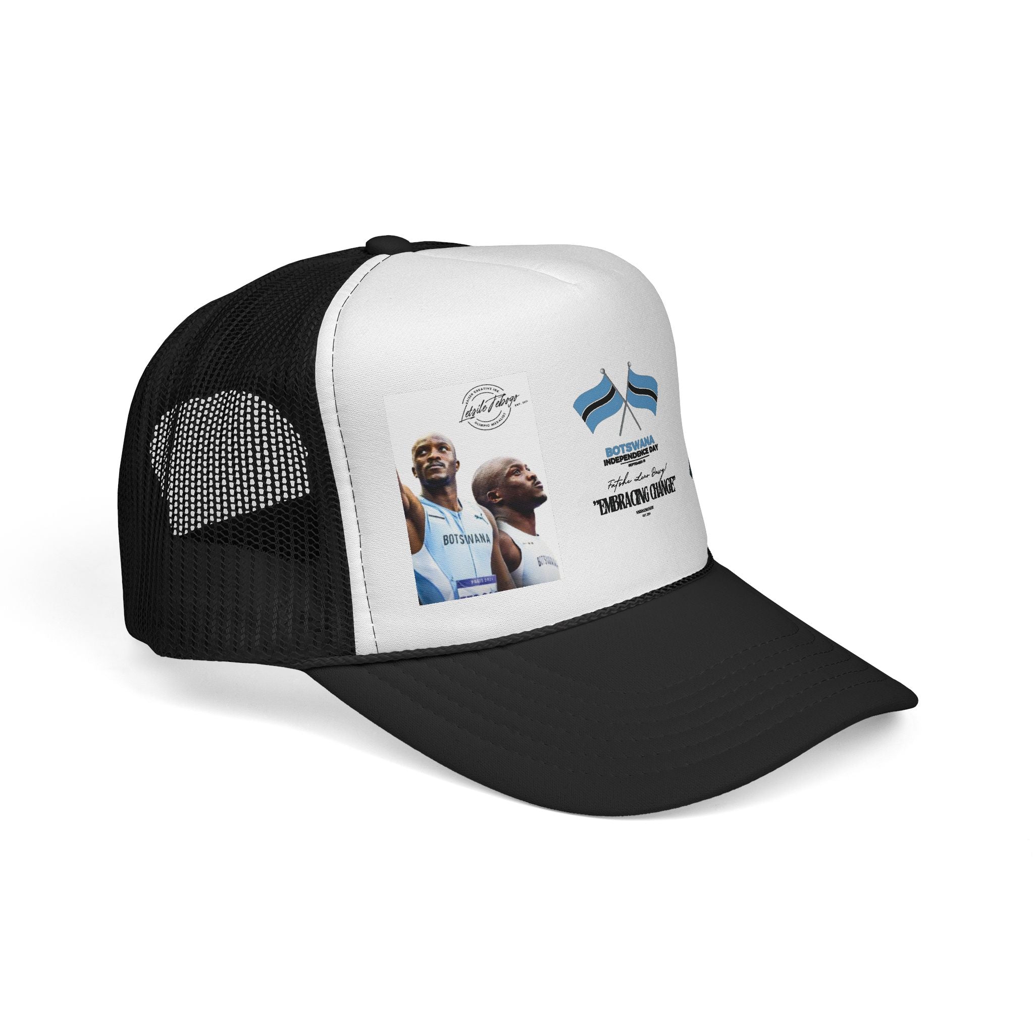 Botswana Pride Trucker Cap, Retro Cap, Sportswear, Outdoor Hat, Festival Headwear, Gift for Him|Her