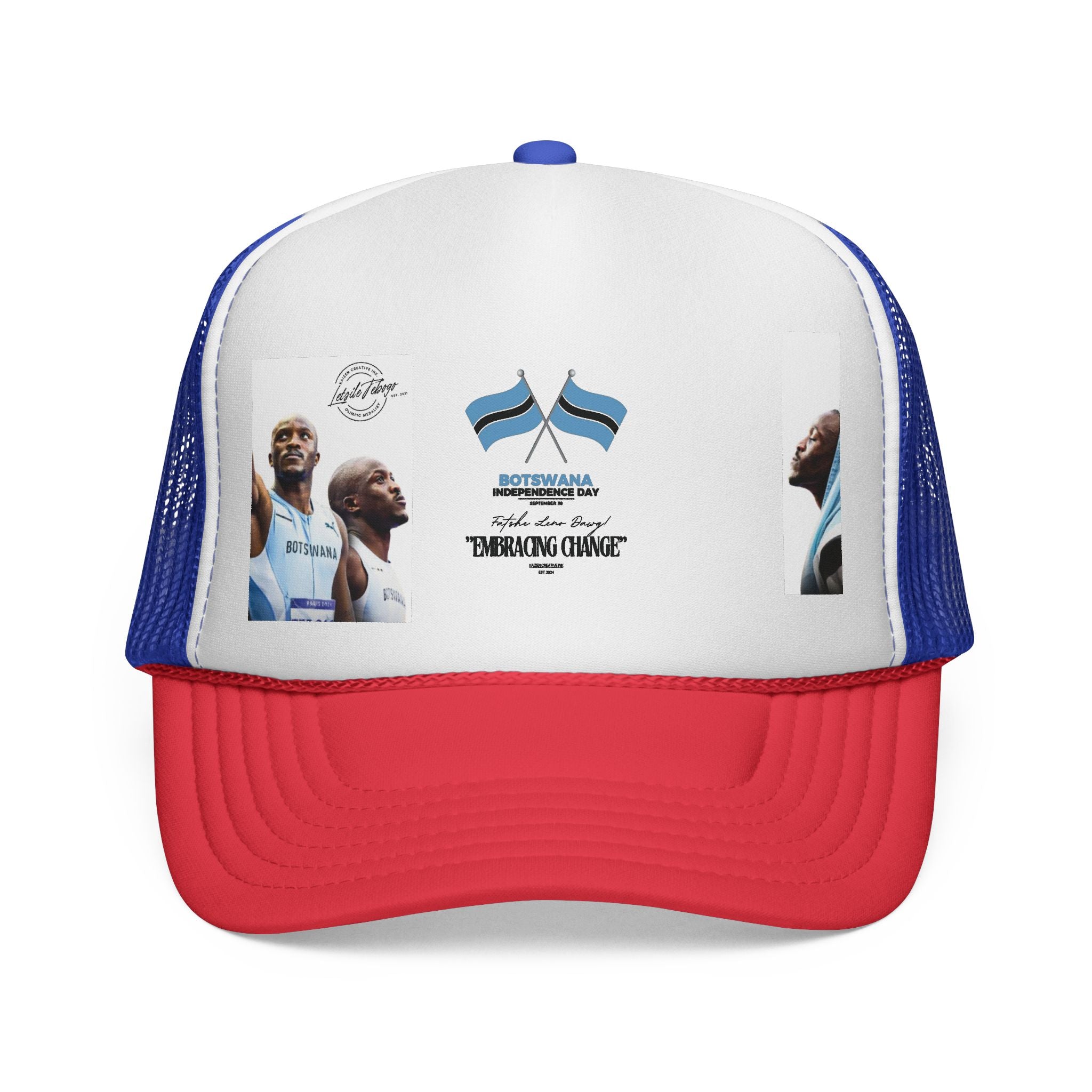 Botswana Pride Trucker Cap, Retro Cap, Sportswear, Outdoor Hat, Festival Headwear, Gift for Him|Her