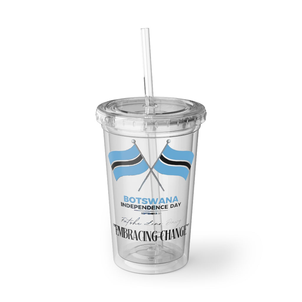 Botswana Independence Day Acrylic Cup | Suave Drinkware, Holiday Gift, Reusable Tumbler, Party Favor, Eco-Friendly Cup