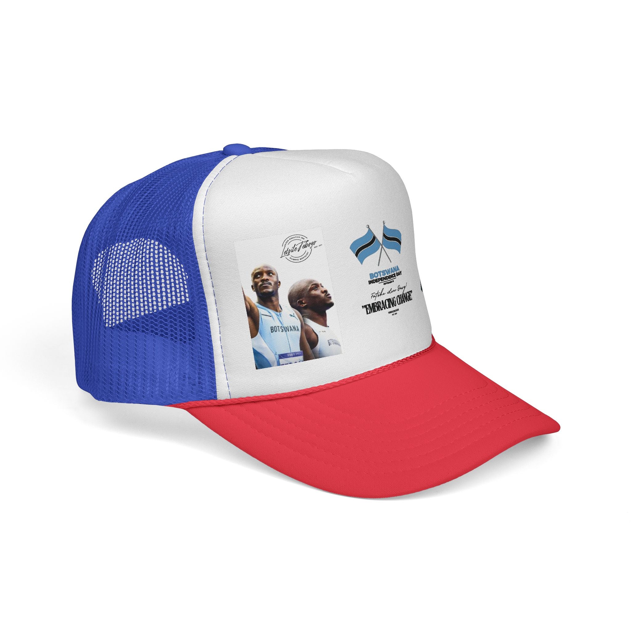 Botswana Pride Trucker Cap, Retro Cap, Sportswear, Outdoor Hat, Festival Headwear, Gift for Him|Her